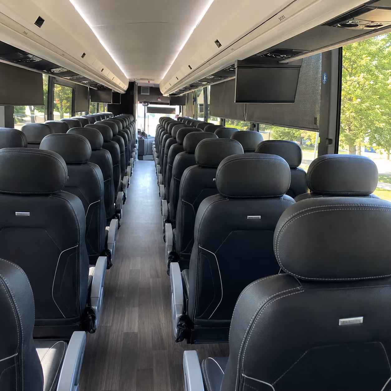 charter buses for trade shows and expos at extraco events center