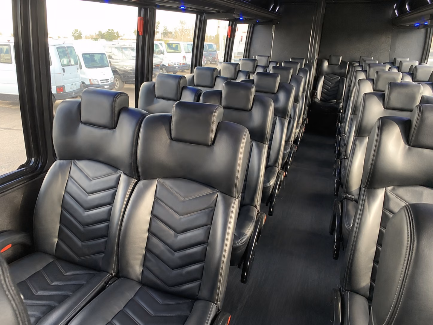 waco 18 passenger minibus inside