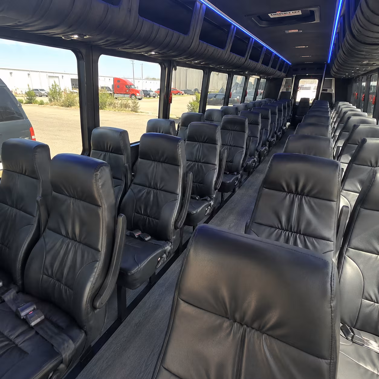 waco 28 passenger minibus inside