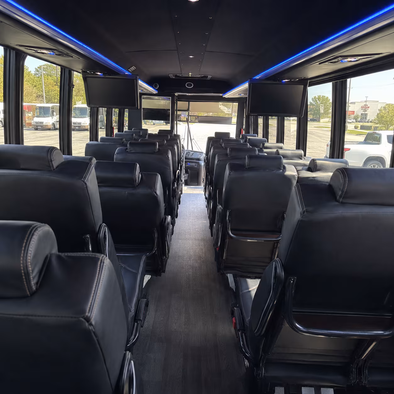 waco 28 passenger minibus interior