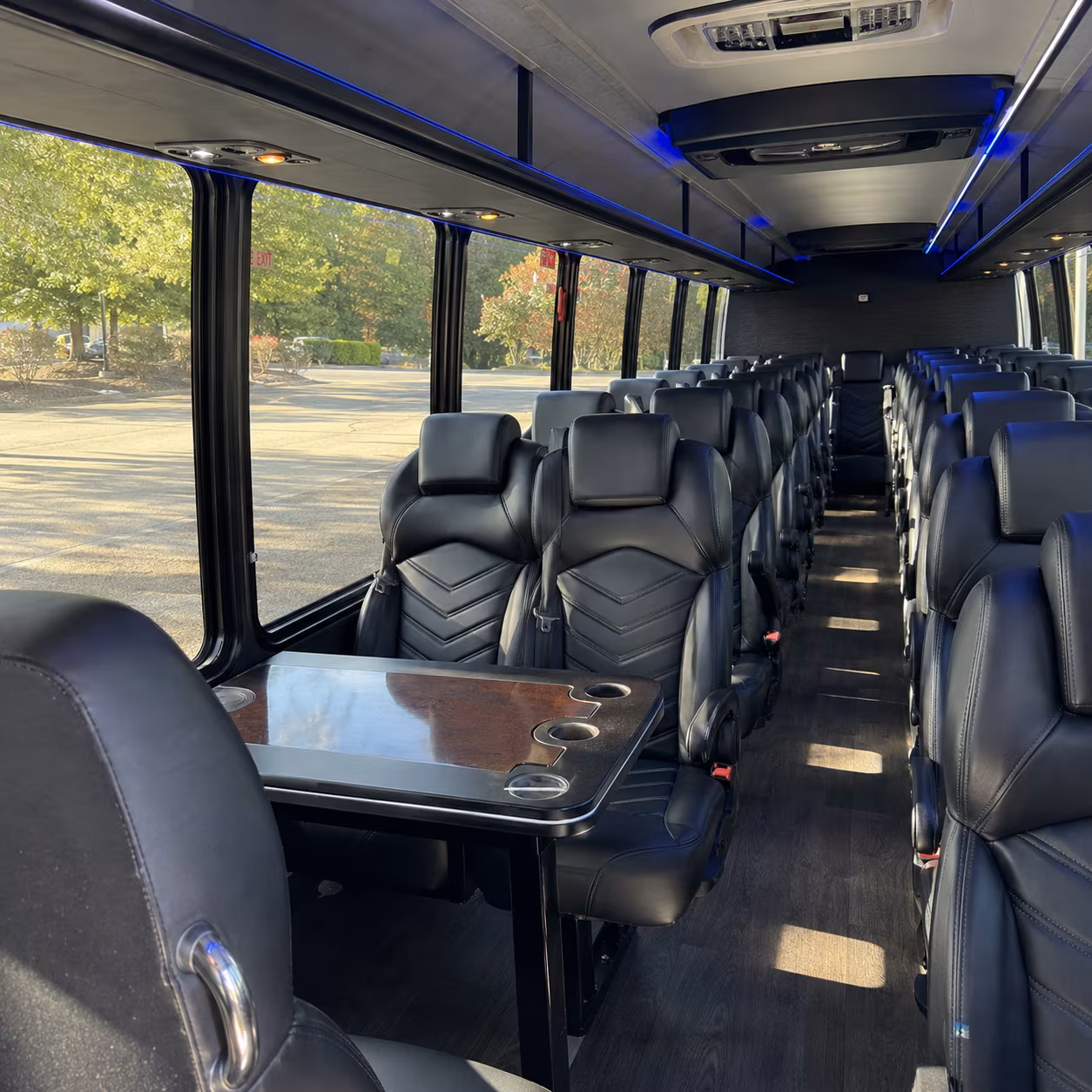 waco 35 passenger minibus interior