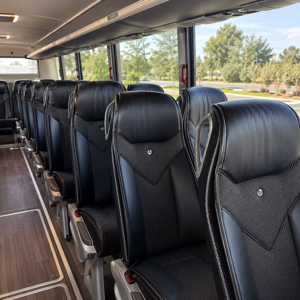 waco 45 passenger charter bus interior
