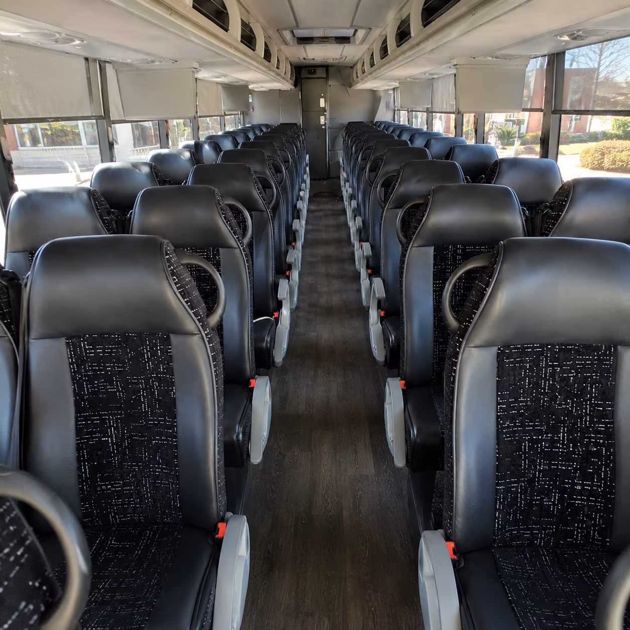 waco 54 passenger charter bus inside