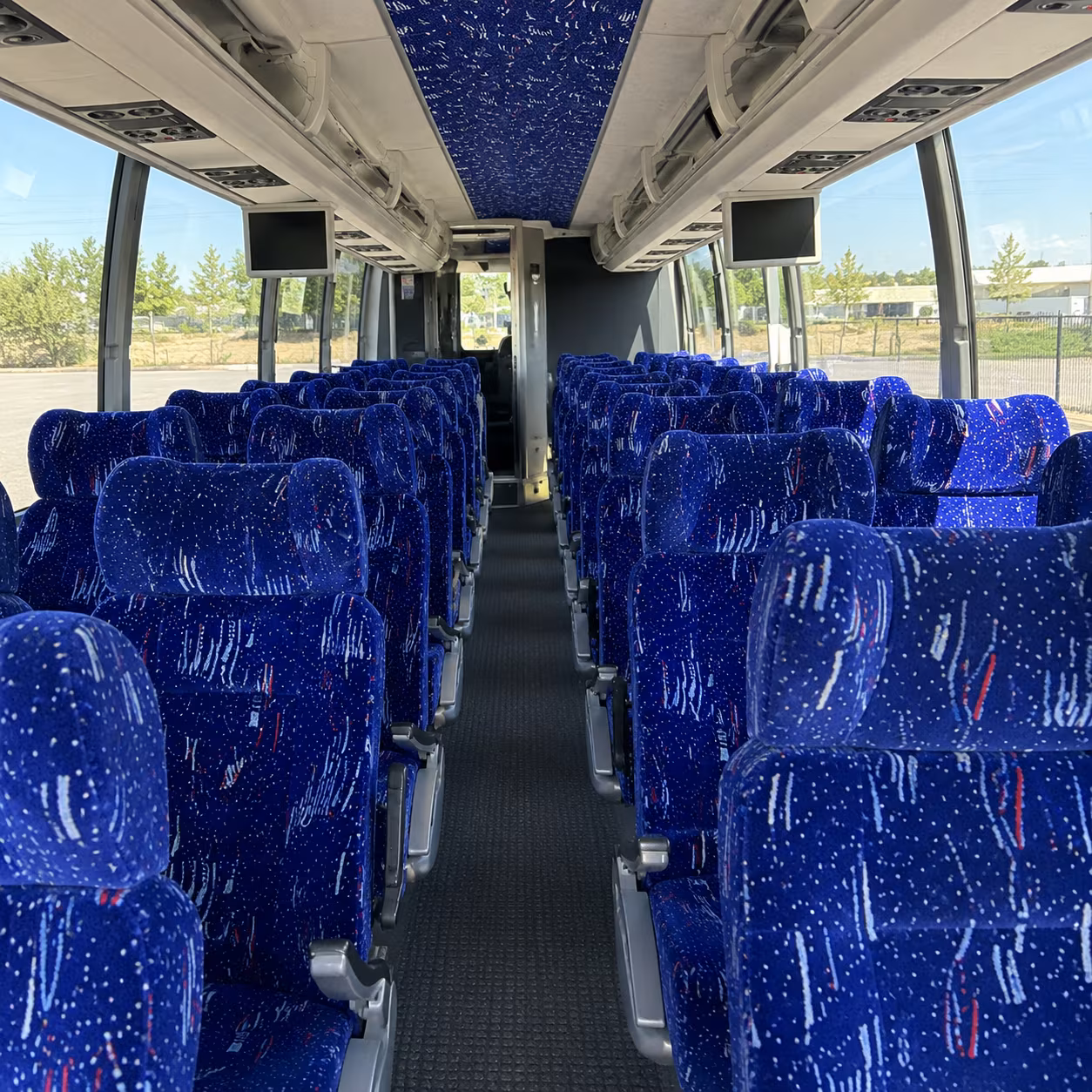 waco 54 passenger charter bus interior
