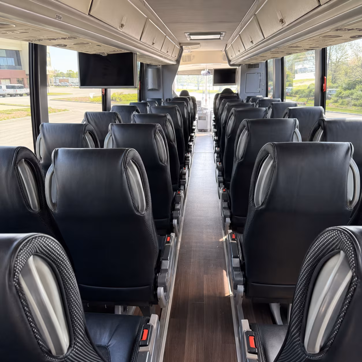 waco 56 passenger charter bus inside