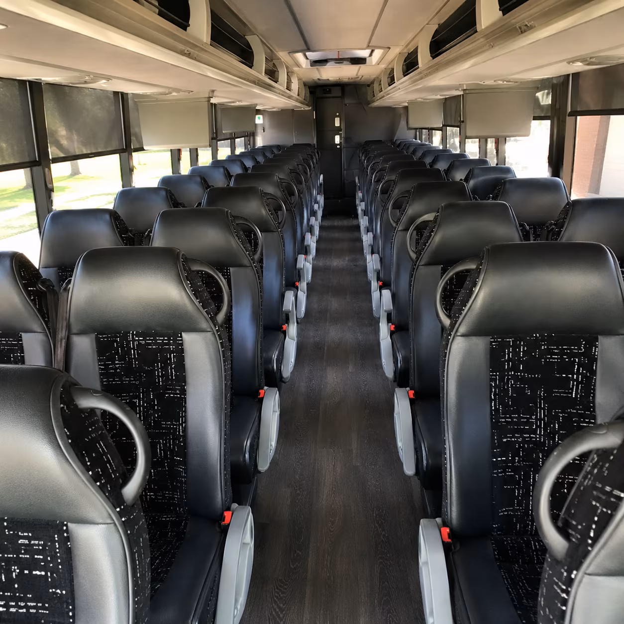 waco charter bus inside